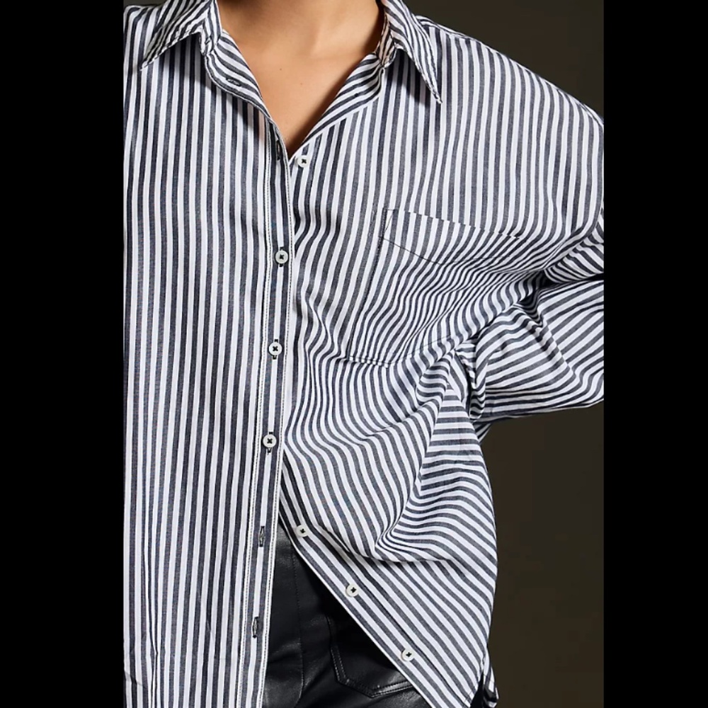Anthropologie Maeve The Bennet Buttondown Shirt - Picture 4 of 4